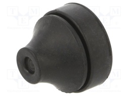 Grommet; EPDM; black; Panel thick: 3÷5mm; Øcable: 5÷9mm; IP67