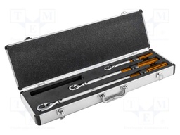 Wrench-set; torque; bidirectional; Kit: torque wrench,case; 3pcs.