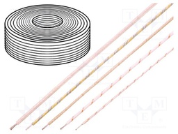 Wire; HELUTHERM® 400; stranded; nickel; 1x1,5mm2; fiberglass; 500V
