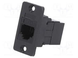 Coupler; SLIMS; Cat: 3; Layout: 6p4c; RJ11 socket,both sides; 29mm