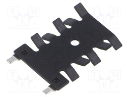 Heatsink: extruded; flat; black; L: 31.8mm; W: 22.2mm; aluminium
