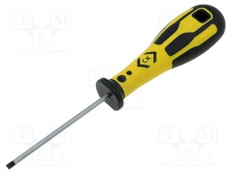 Screwdriver; slot; Size: SL 3mm; Blade length: 75mm