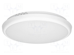 Lamp: plafond; 230VAC; 16W; 1300lm; white; 4000K; IP65; 4÷16m