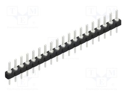 Connector: pin strips; pin header; male; PIN: 19; 2.54mm; THT; 1x19