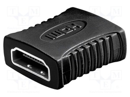 Adapter; HDMI socket,both sides; Colour: black