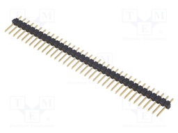Pin header; pin strips; male; PIN: 36; straight; 2.54mm; THT; 1x36