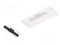 Connector: pin strips; pin header; male; PIN: 12; 2.54mm; SMT; 1x12