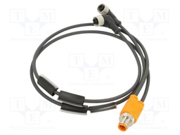 Cable: for sensors/automation; M12; PIN: 3; 0.6m; plug; 50VAC; 4A