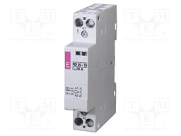 Contactor: 2-pole installation; 25A; 24VAC,24VDC; NO x2; RD