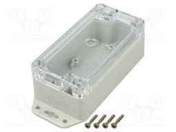 Enclosure: multipurpose; X: 60mm; Y: 120mm; Z: 45mm; ZP; light grey