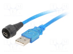 Adapter cable; USB A plug,USB A mini plug; 1310; USB 2.0; IP67