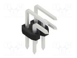 Connector: pin strips; pin header; male; PIN: 4; 2mm; THT; 2x2; 100V