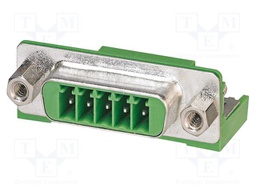 PCB headers, nominal cross section: 1.5 mm?, color: green, n