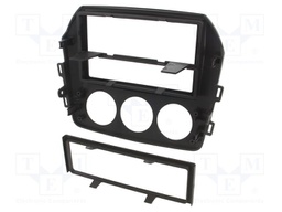 Radio mounting frame; Mazda; 2 DIN; black