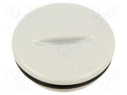 Stopper; PG11; Mat: polyamide; light grey; with seal