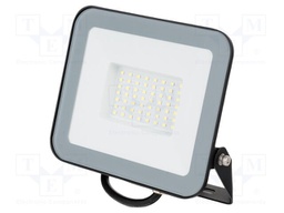 Lamp: LED flood light; 50W; 230VAC; white cold; 115°; 6500K; 25000h