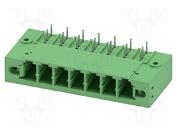 PCB headers, nominal cross section: 6 mm?, color: green, nom