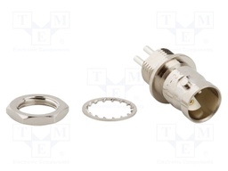 Connector: twin BNC; socket; female; soldering