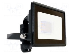 Lamp: LED flood light; 10W; 230VAC; white cold; 100°; 6500K; 25000h