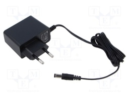 Power supply: switching; mains,plug-in; 6VDC; 1A; 6W; Out: 5,5/2,1