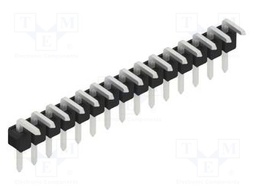 Connector: pin strips; pin header; male; PIN: 15; 2.54mm; THT; 1x15