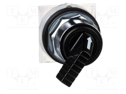 Switch: rotary; 30mm; Stabl.pos: 2; black; none; IP66; witout symbol