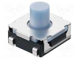 Microswitch TACT; SPST-NO; Pos: 2; 50mA/12VDC; SMT; 3.92N; 5.1mm