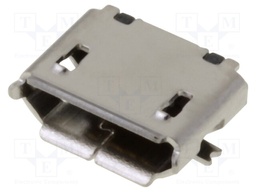 Socket; USB B micro; SMT; PIN: 5; USB 2.0; gold-plated
