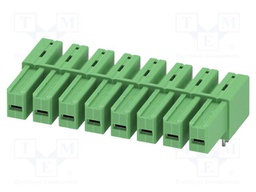 PCB headers, nominal cross section: 6 mm?, color: green, nom