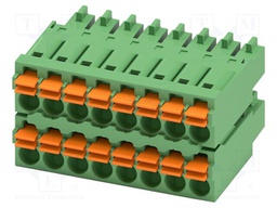 PCB connector, nominal cross section: 1.5 mm?, color: green,
