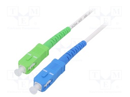 Fiber patch cord; OS2; SC/APC,SC/UPC; 1m; Optical fiber: 9/125um