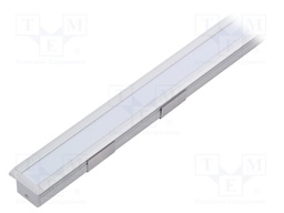 Profiles for LED modules; white; recessed; natural; L: 1m
