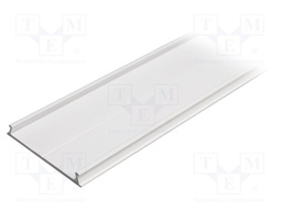 Cover; white; 1m; aluminium; V: C10; Application: for profiles