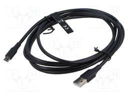 Cable; USB 2.0; USB A plug,USB B micro plug; nickel plated; 2m