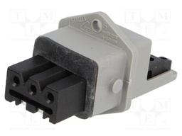 Connector: rectangular; ST; socket; female; PIN: 3; tinned; IP54; 16A
