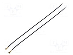 Cable: coaxial; U.FL,both sides; female; angled 90°; female; 0.4m