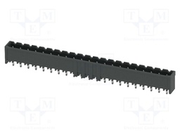 PCB headers, nominal cross section: 2.5 mm2, color: black, n