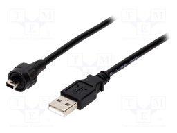 Adapter cable; USB A plug,USB A mini plug; 1310; USB 2.0; IP67