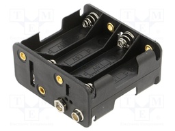 Holder; AA,R6; Batt.no: 8; 6F22 type; black