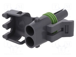 Connector: wire-wire; Weather Pack Tower; plug; female; PIN: 2