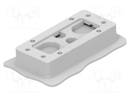 Multigate grommet; light grey; Holes no: 7; -40÷80°C; Entrelec