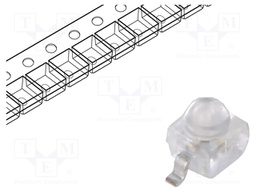 LED, Blue, SMD, 2.3mm x 2.3mm, 20 mA, 3 V, 465 nm