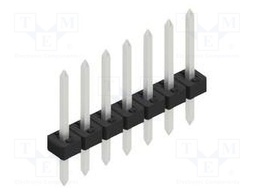 Connector: pin strips; pin header; male; PIN: 7; 2mm; THT; 1x7; 100V