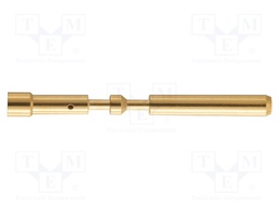 M23 P female-c 1mm (0,75–1,5mm?) Au
