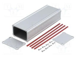 Enclosure: with panel; TUS; X: 58mm; Y: 160mm; Z: 39mm; aluminium