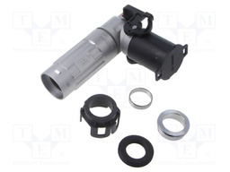 Connector: DC supply; male; angled; for cable; -40÷125°C; PowerLok