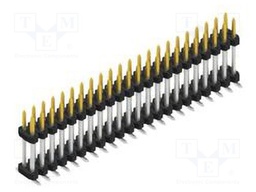 Connector: pin strips; pin header; male; PIN: 44; 2mm; SMT; 2x22