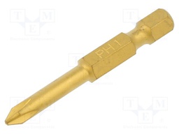 Screwdriver bit; Phillips; PH1; Overall len: 50mm