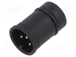 Connector: M12; contact insert; male; PIN: 5; 60V; 4A; IP67
