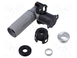 Connector: DC supply; male; angled; for cable; -40÷125°C; PowerLok